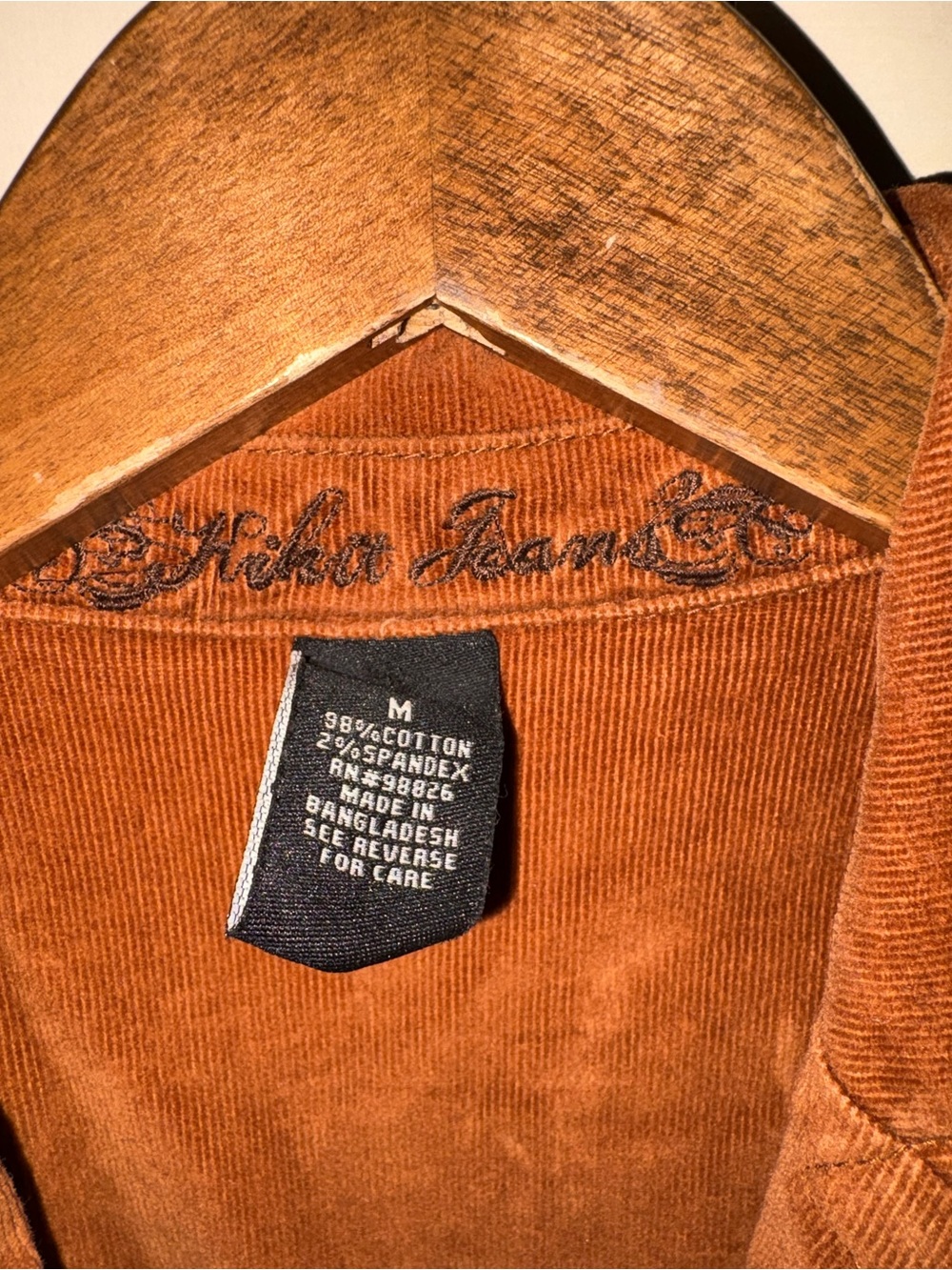 Kiki The Brand Vintage Embroidered Corduroy Blazer Jacket - Rust - Picture 2 of 7